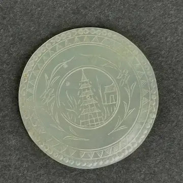 10 Round Antique Chinese Gaming Money Chips