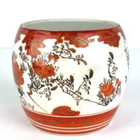 1930s Hand Painted Japanese Kutani Lidded Jar