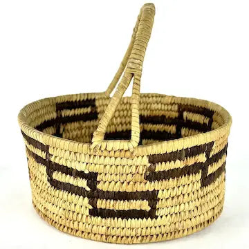 1930s Tohono Oodham Papago Basket with Handle