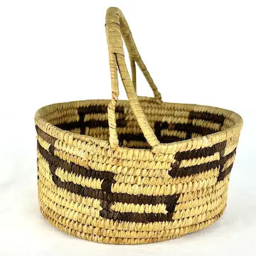 1930s Tohono Oodham Papago Basket with Handle