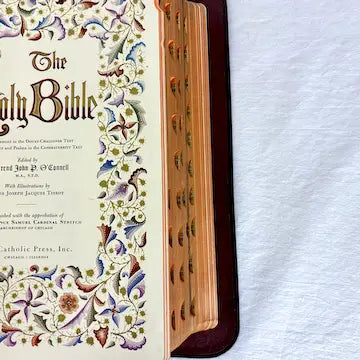 1950 Holy Family Edition Catholic Bible Illustrated