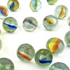 25 Midcentury 4 and 6 Vein Japanese Cat Eye Marbles