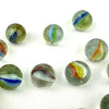 25 Midcentury 4 and 6 Vein Japanese Cat Eye Marbles