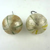 5 Antique Striped Feather Tree Ornaments