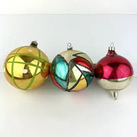 5 Large Midcentury Ornaments