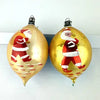 7 Midcentury Polish Blown Glass Ornaments