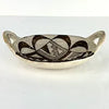 Acoma White Brown Vintage Bowl with Looped Handles