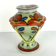 Antique Art Deco Vase Hand Painted in Japan