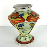 Antique Art Deco Vase Hand Painted in Japan