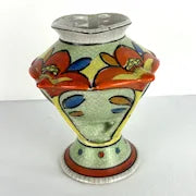 Antique Art Deco Vase Hand Painted in Japan