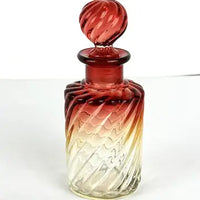 Antique Amberina Rose Tiente Baccarat Perfume Bottle