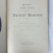 Antique Book Rimes of the Ancient Mariner by Coleridge Altemus Edition