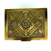 Antique Cast Brass Belgian Jewelry Box