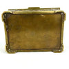 Antique Cast Brass Belgian Jewelry Box