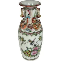 Antique Chinese Export Rose Medallion Vase