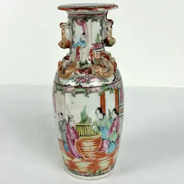 Antique Chinese Export Rose Medallion Vase