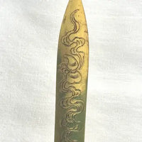 Antique Chinese Jade Belt Buckle Letter Opener