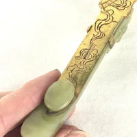 Antique Chinese Jade Belt Buckle Letter Opener