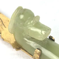 Antique Chinese Jade Belt Buckle Letter Opener