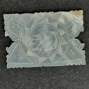 Antique Chinese Mother of Pearl Thread Winding Gaming Chips