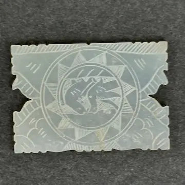 Antique Chinese Mother of Pearl Thread Winding Gaming Chips