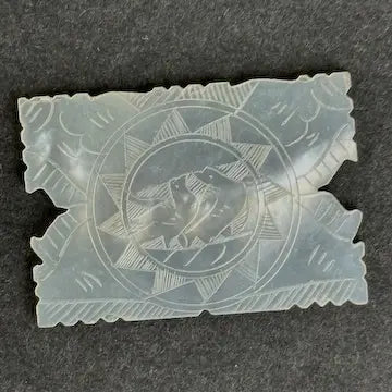 Antique Chinese Mother of Pearl Thread Winding Gaming Chips