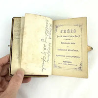 Antique Czech Prayer Book with Bone and Celluloid Details