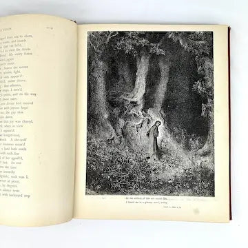 Antique Dante’s Inferno with Illustrations by Gustave Dore