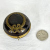 Antique French Ebonized Metal Empire Style Ring Box