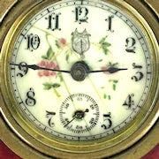 Antique French Porcelain Mantel Clock