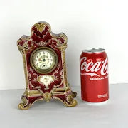 Antique French Porcelain Mantel Clock