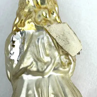 Rare Antique German Blown Glass Angel Clip Ornament