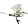 Rare Antique German Hummingbird Ornament with Spun Glass Wings and Tail