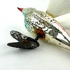 Rare Antique German Hummingbird Ornament with Spun Glass Wings and Tail