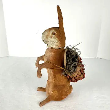 Antique German Paper Mache Candy Container Easter Rabbit