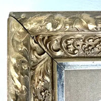 Antique Gilt Deep Picture Frame 8.5” x 9.5” Opening