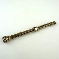 Antique Gold Filled Mechanical Pencil with Glass Seal Stone