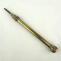 Antique Gold Filled Mechanical Pencil with Red Glass Seal Stone