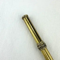 Antique Gold Filled Mechanical Pencil with Red Glass Seal Stone