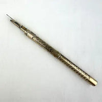 Antique Gold Filled Propelling Pencil and Dip Pen with No 4 Nib