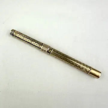 Antique Gold Filled Propelling Pencil and Dip Pen with No 4 Nib