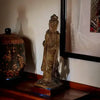 Antique Handcarved Soapstone Chinese Guanyin Figure