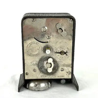 Antique Ironclad Working Alarm Mantle Clock