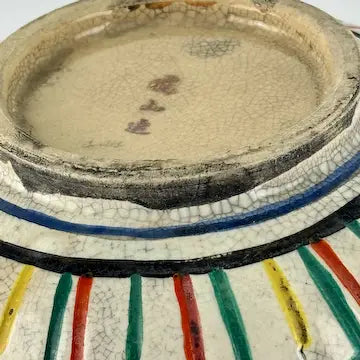 Antique Japanese Kyoto Ware Bowl by Okada Gyozan