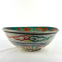 Antique Japanese Kyoto Ware Bowl by Okada Gyozan