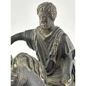 Antique Patinated Bronze Sculpture of Marcus Aurelius