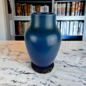 Antique Pilkington Royal Lancastrian Large Blue Vase