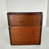 Antique Primitive Cherry Wood Trapezoid Shaped Box