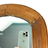 Antique Primitive Small Wood Framed Mirror