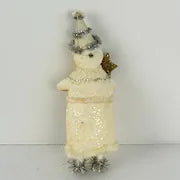 Vintage Santa Claus Ornament made of Spun Cotton